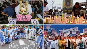 In Pictures: People stage protests across India as country boils over rape and murder of Kolkata doctor